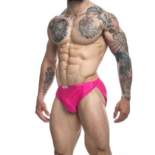 JUSTIN & SIMON Klassik Running Shorts aus Nylon-Spandex Pink