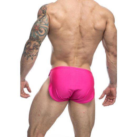JUSTIN & SIMON Klassik Running Shorts aus Nylon-Spandex Pink