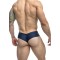 JUSTIN & SIMON Klassik Cheek Bikini aus Nylon-Spandex Marine