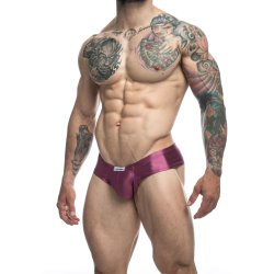 JUSTIN & SIMON Klassik Cheek Bikini aus Nylon-Spandex Fuchsia