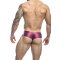 JUSTIN & SIMON Klassik Cheek Bikini aus Nylon-Spandex Fuchsia