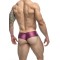 JUSTIN &amp; SIMON Klassik Cheek Bikini aus Nylon-Spandex Fuchsia