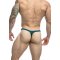 JUSTIN &amp; SIMON Klassik Thong &quot;Bulge&quot; aus Nylon-Spandex Petrol