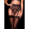 OH MY G! Hüftgürtel-Panty aus zartem Glitterstoff Schwarz / Silber