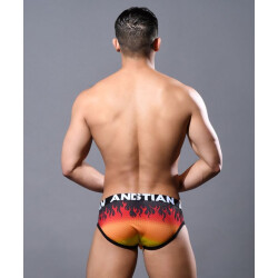 ANDREW CHRISTIAN Almost Naked Flames Mesh Brief Multicolor