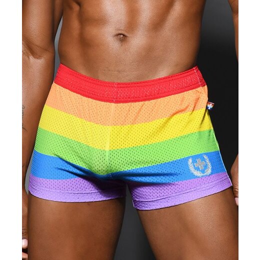 ANDREW CHRISTIAN Pride Stripe Shorts Multicolor