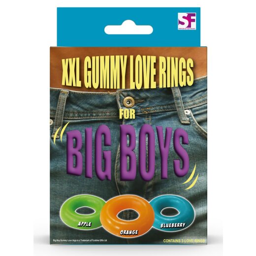 SPENCER &amp; FLEETWOOD Big Boy Gummy Love Rings 3 St&uuml;ck