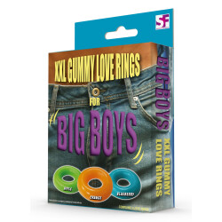 SPENCER &amp; FLEETWOOD Big Boy Gummy Love Rings 3...