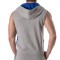 TOF Zipped Sleeveless Hoody Grau / Blau