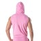 TOF Zipped Sleeveless Hoody Pink/Weiss