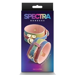 SPECTRA Bondage Ankle Cuffs Rainbow Fussfesseln PU-Leder