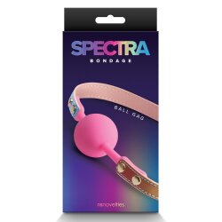 SPECTRA Bondage Ball Gag Rainbow Ballknebel PU Leder