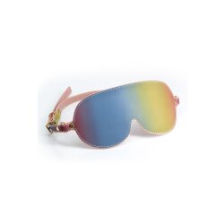 SPECTRA Bondage Blindfold Rainbow Augenmaske PU-Leder