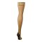 KIXIES Ruby Overknees mit Rückennaht Rutschfest Beige