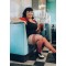 KIXIES Sandra Netz-Overknees Rutschfest Rot