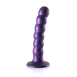 OUCH Beaded G-Spot Dildo 13 cm Metallic-Violett