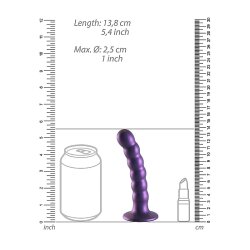 OUCH Beaded G-Spot Dildo 13 cm Metallic-Violett