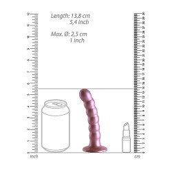 OUCH Beaded G-Spot Dildo 13 cm Rosé-Gold