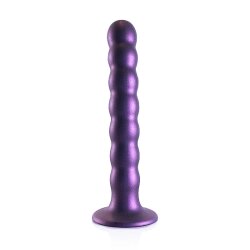 OUCH Beaded G-Spot Dildo 16,5 cm Metallic-Violett