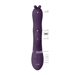 VIVE Gada Rabbit-Vibrator mit Pulswellen und Klitoralstimulanz Violett