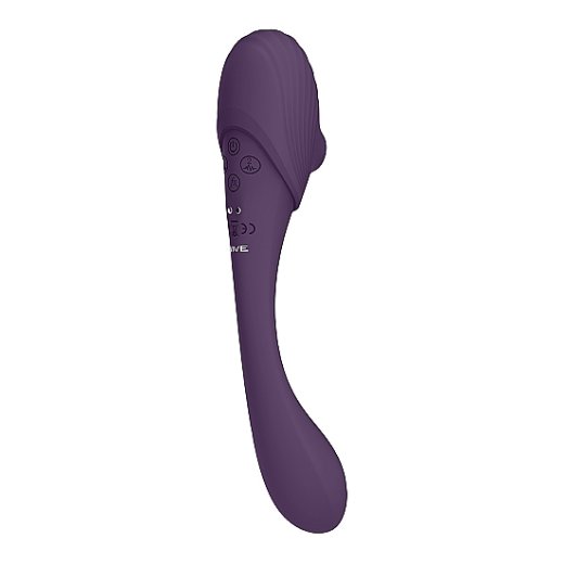 VIVE Mirei Doppelendiger Pulsierender Druckwellen-Vibrator Violett