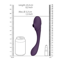 VIVE Mirai Doppelendiger Pulsierender Druckwellen-Vibrator Violett