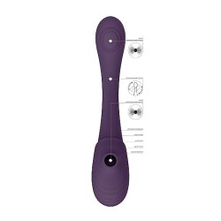 VIVE Mirai Doppelendiger Pulsierender Druckwellen-Vibrator Violett