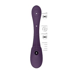 VIVE Mirei Doppelendiger Pulsierender Druckwellen-Vibrator Violett