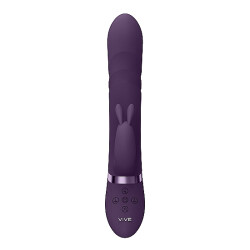 VIVE Nari Rabbit G-Spot Vibrator mit rotierenden Kugeln Violett