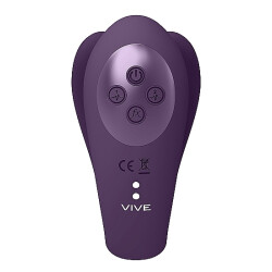VIVE Yoko Triple Action Vibrator mit Druckwellenstimulation Violett
