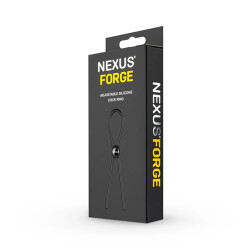 NEXUS Forge Einstellbarer Penisring aus Silikon Schwarz