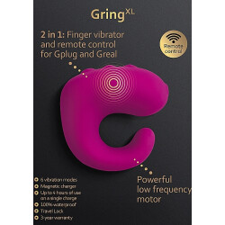 G-VIBE GRing f&uuml;r den Finger mit Vibrationen X-Large Sweet Raspberry