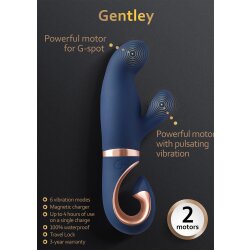 G-VIBE Gentley Rabbit Vibrator Caribbean Blue