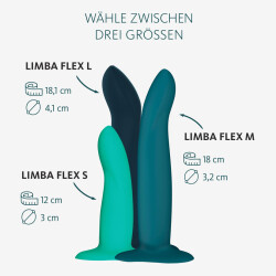FUN FACTORY Limba Flex Dildo aus Silikon Large Dunkelt&uuml;rkis