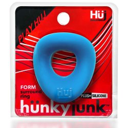 HÜNKYJUNK Form Penisring aus Silikon Blau