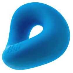HÜNKYJUNK Form Penisring aus Silikon Blau