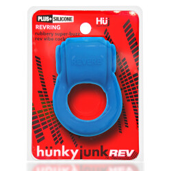 H&Uuml;NKYJUNK Revring Penisring mit Vibrationen Teal Ice