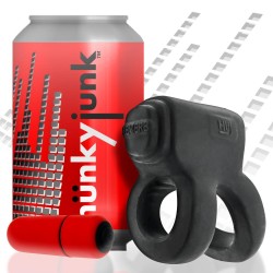 HÜNKYJUNK Revhammer Penis- & Hodenring mit Vibration Tar Ice