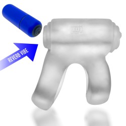 HÜNKYJUNK Revhammer Penis- & Hodenring mit Vibration Clear Ice