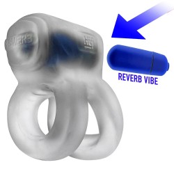 HÜNKYJUNK Revhammer Penis- & Hodenring mit Vibration Clear Ice
