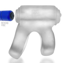HÜNKYJUNK Revhammer Penis- & Hodenring mit Vibration Clear Ice