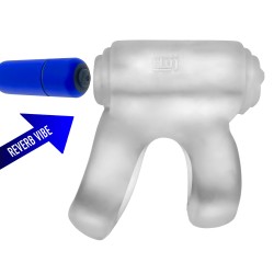 HÜNKYJUNK Revhammer Penis- & Hodenring mit Vibration Clear Ice