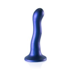 OUCH Ultra Soft Curvy G-Spot Dildo 17 cm Metallic-Blau