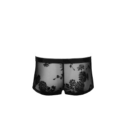 NOIR HANDMADE Shorts mit Flockstickerei