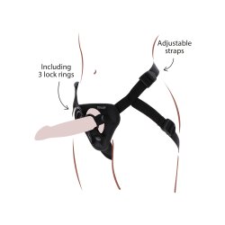 TOY JOY Get Real Strap-On Harness Schwarz (ohne Dildo)