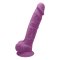 DREAM TOYS Silexpan Dildo mit Hoden &amp; Saugfuss 17,7 cm Lila