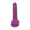 DREAM TOYS Silexpan Dildo mit Hoden &amp; Saugfuss 17,7 cm Lila