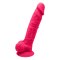 DREAM TOYS Silexpan Dildo mit Hoden &amp; Saugfuss 17,7 cm Pink