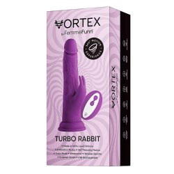 FEMMEFUNN Dildo Turbo Rabbit mit Vibration &amp; Rotation Lila