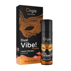 ORGIE Dual Vibe Sex on the Beach Kissable Liquid Vibrator 15 ml